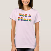 LGBTプライドグリッターNot A Phase Tシャツ (正面)