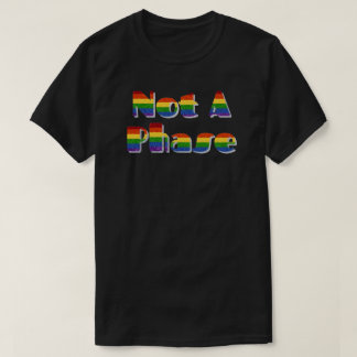 LGBTプライドグリッターNot A Phase Tシャツ