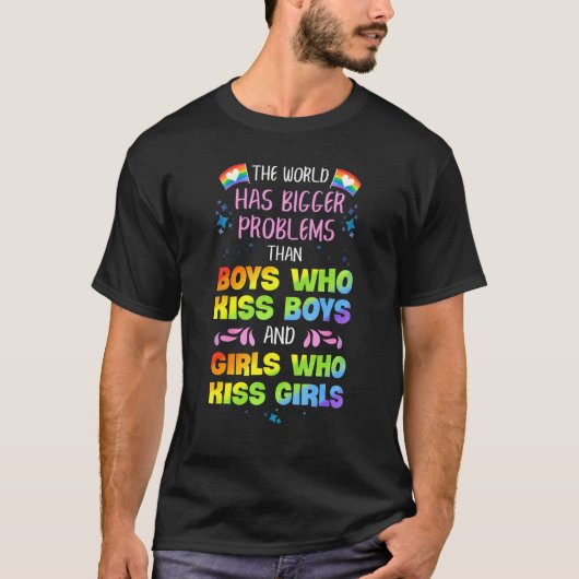 LgbtプライドグループゲイレズビアンLgbtqの権利 Tシャツ (正面)
