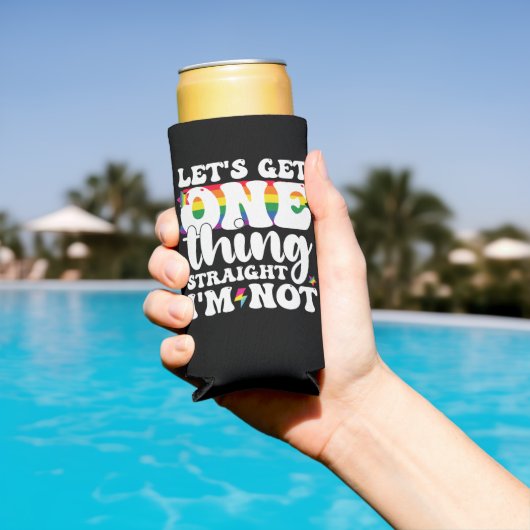 LGBTプライドゲイはImをストレートに取得しない スリム缶クーラー (インサイチュ プール)