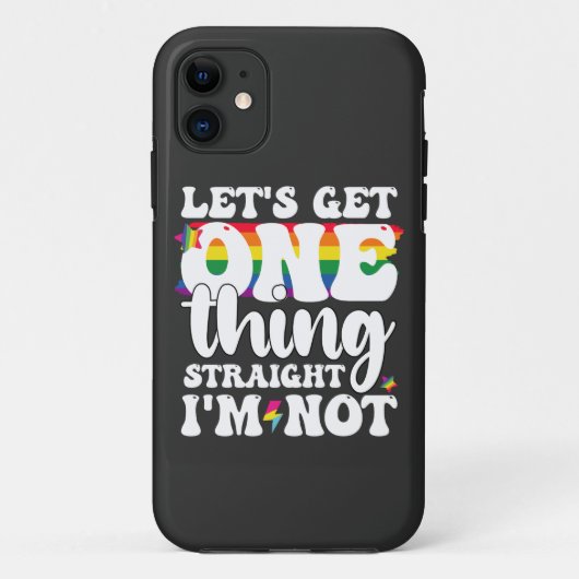 LGBTプライドゲイはImをストレートに取得しない Case-Mate iPhoneケース (裏面)