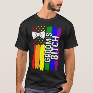 Lgbtプライドゲイバチュラーパーティ婚約1352 Tシャツ