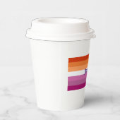 LGBTプライドゲイレズパーソナライズされたブ名 紙コップ (右)