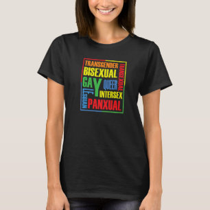 LgbtプライドゲイレズビアンLgbtqジェンダー人権 Tシャツ