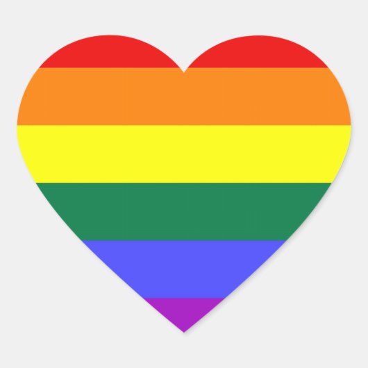 LGBTプライドシール(ハート) ハートシール (正面)