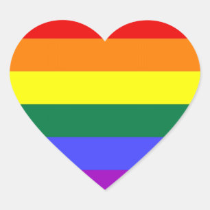 LGBTプライドステッカー(ハート) ハートシール