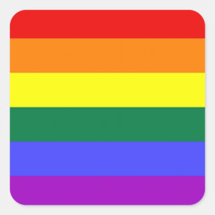 LGBTプライドステッカー(正方形) スクエアシール