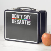 LGBTプライドデサンティス語らないゲイレズビアン メタルランチボックス (インサイチュ)