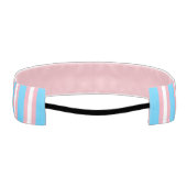 LGBTプライドトランスジェンダー国旗の色1-1/2" アスレチックヘッドバンド (裏面)
