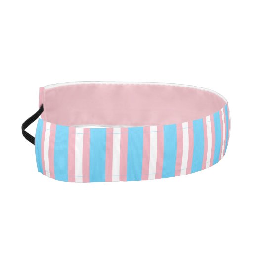 LGBTプライドトランスジェンダー国旗の色1-1/2" アスレチックヘッドバンド (左)