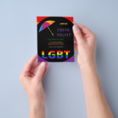 LGBTプライドナイトフライヤー チラシ (手)