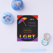 LGBTプライドナイトフライヤー チラシ (シングル)