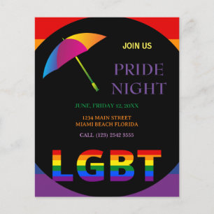 LGBTプライドナイトフライヤー チラシ