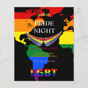 LGBTプライドナイトフライヤー チラシ