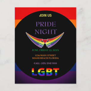 LGBTプライドナイトフライヤー チラシ