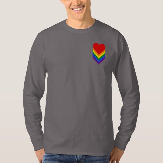 LGBTプライドハートシャツ Tシャツ (正面)