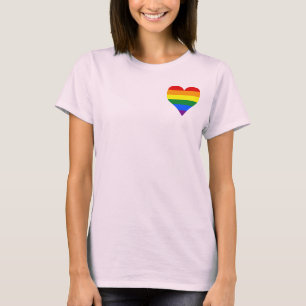 LGBTプライドハートジャケット Tシャツ