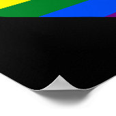 LGBTプライドハートポスター ポスター (角)