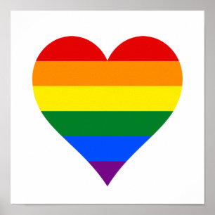 LGBTプライドハートポスター ポスター