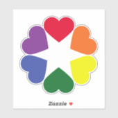 LGBTプライドハート シール (シート)