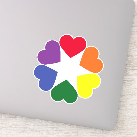LGBTプライドハート シール (詳細)