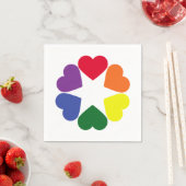 LGBTプライドハート スタンダードカクテルナプキン (インサイチュ)