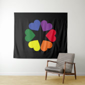 LGBTプライドハート タペストリー (インサイチュ(横))