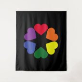 LGBTプライドハート タペストリー (正面)