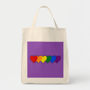 LGBTプライドハート トートバッグ