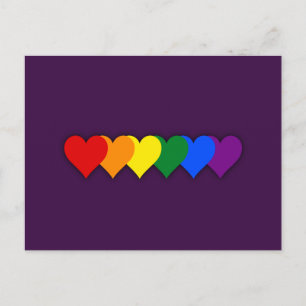 LGBTプライドハート ポストカード