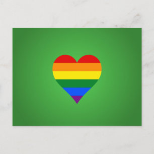 LGBTプライドハート ポストカード