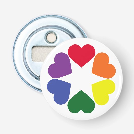 LGBTプライドハート 栓抜き (正面)