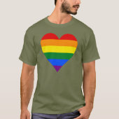 LGBTプライドハートTシャツ Tシャツ (正面)