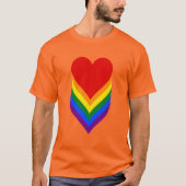 LGBTプライドハートTシャツ Tシャツ (正面)