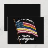 LGBTプライドパレード私たちは人々を意味する ポストカード (正面/裏面)