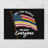 LGBTプライドパレード私たちは人々を意味する ポストカード (正面)