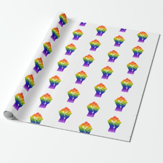 LGBTプライドパワー拳ラッピング紙 ラッピングペーパー