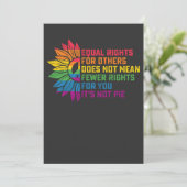 LGBTプライドヒマワリ他人への平等な権利 招待状 (スタンド正面)