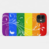 LGBTプライドフラグヴィンテージフローラ開花 Case-Mate iPhoneケース (裏面(横))