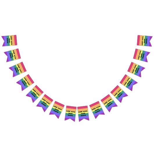 LGBTプライドフラグ、カスタム文字またはシンボルの追加 バンティングフラッグ (全)
