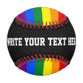 LGBTプライドフラグ 野球ボール (裏面)