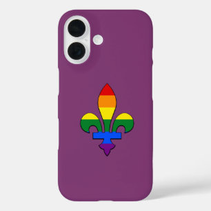 LGBTプライドフルーアデリス iPhone 16ケース