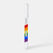 LGBTプライドブラック&ホワイトフォークアート猫iPhoneケース iPhone 16ケース (右側面)