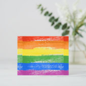 LGBTプライドペイント ポストカード (スタンド正面)