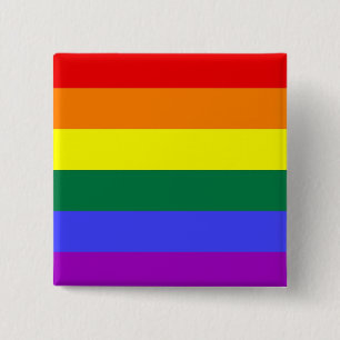 LGBTプライドボタン（四角） 缶バッジ