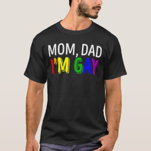 LgbtプライドママパパI amゲイレインボーファミリーサポート Tシャツ