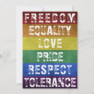 LGBTプライドモダンレインボーストライプ国旗 シーズンカード
