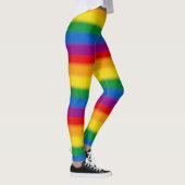 LGBTプライドレインボーカラーストリップレギンス レギンス (右)