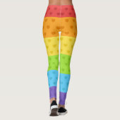 LGBTプライドレインボーカラーハート レギンス (裏面)