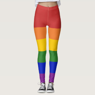 LGBTプライドレインボーストライプズ レギンス